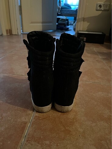 38 Beden siyah Renk Gizli Topuklu spor ayakkabı