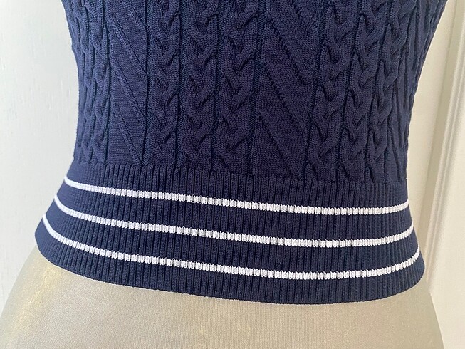 xs Beden lacivert Renk #ORİJİNAL rue studio#MARKA KADIN CROP#