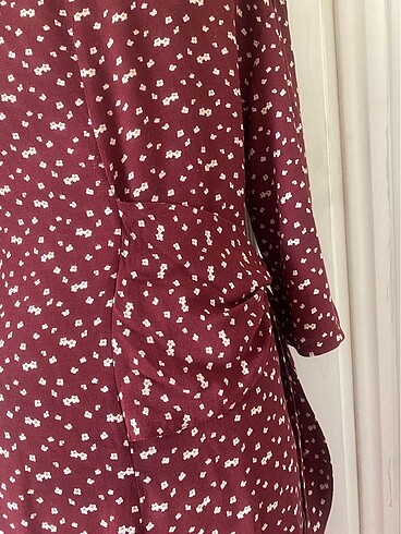 xs Beden bordo Renk #ZARA#MARKA KADIN ELBİSE#