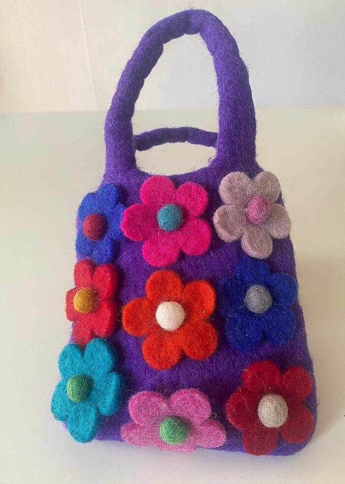 #ORİJİNAL KEÇE ELYAPIMI ÇOCUK ÇANTA# - Görsel 4