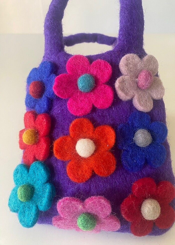 #ORİJİNAL KEÇE ELYAPIMI ÇOCUK ÇANTA# - Görsel 5