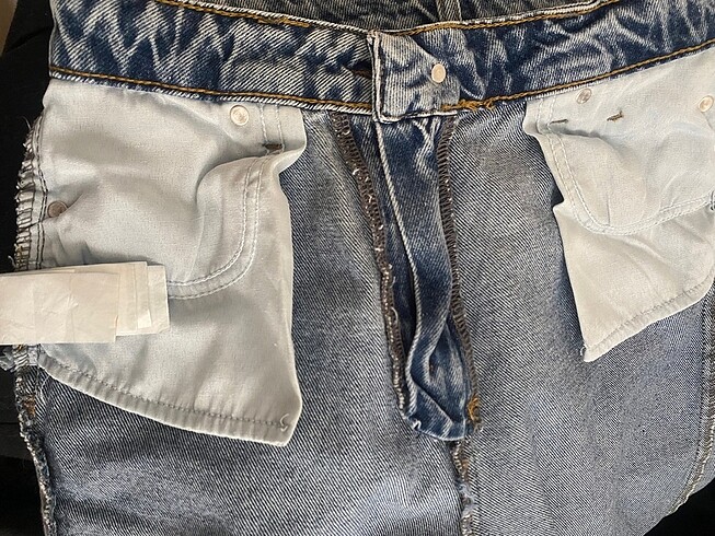 36 Beden mavi Renk #TRENDYOL MARKA#KADIN İSPANYOL PAÇA JEAN PANTOLON #