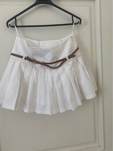 #ZARA#MARKA KADIN PİLİLİ ŞORT ETEK#