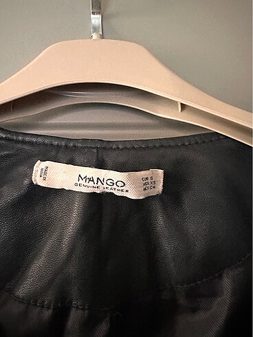 s Beden siyah Renk #mango deri ceket