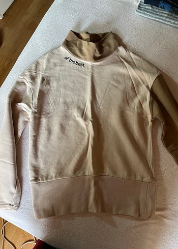 Bej Kadın Oversize Sweatshirt