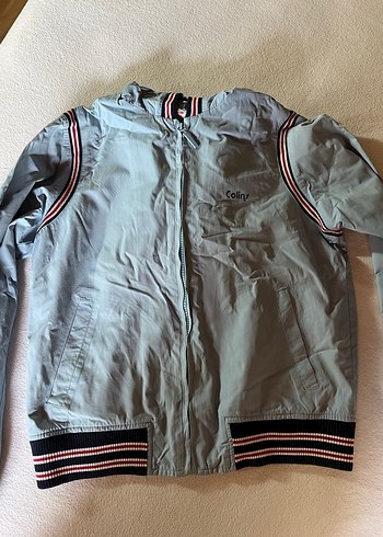 Açık mavi Fermuarlı Kadın yağmurluk - Görsel 4