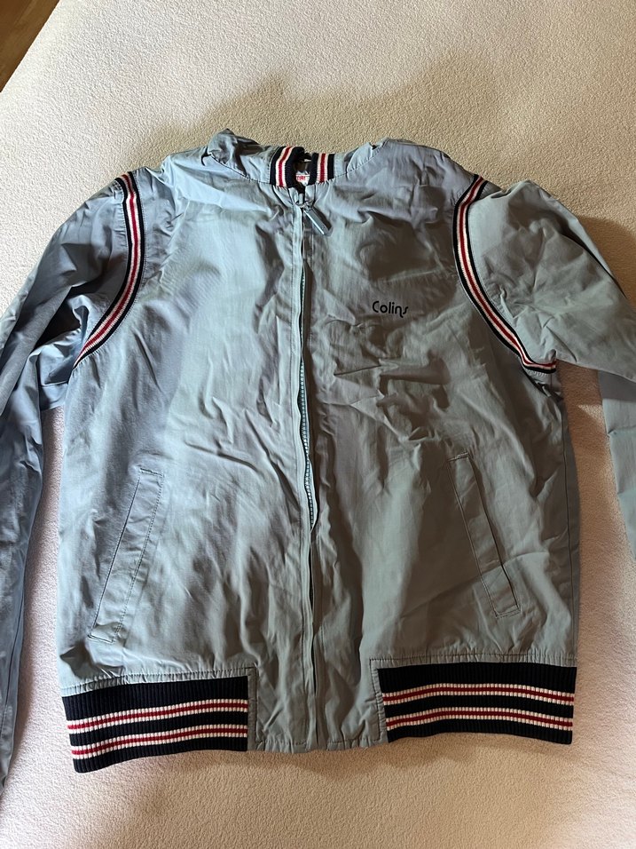 Açık mavi Fermuarlı Kadın yağmurluk - Görsel 4