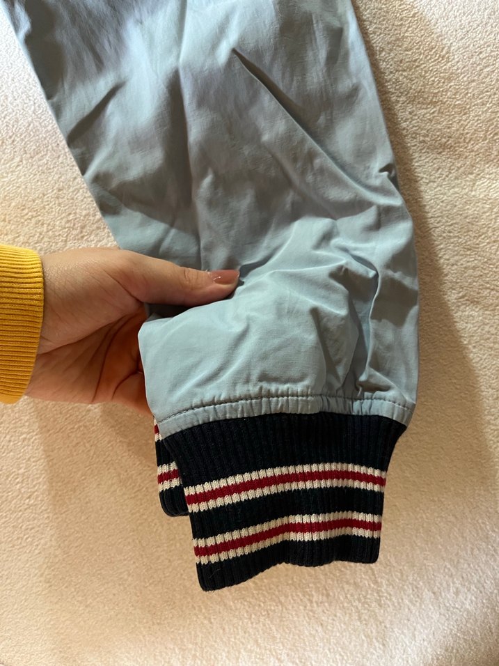 Açık mavi Fermuarlı Kadın yağmurluk - Görsel 3