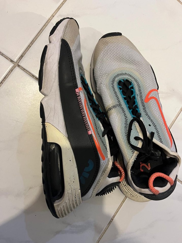 Beyaz Gri Elastik Bağcıklı Stiletto Topuklu Sneakers - Görsel 2