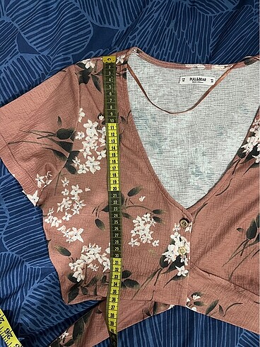 Pull and Bear Çiçekli bluz