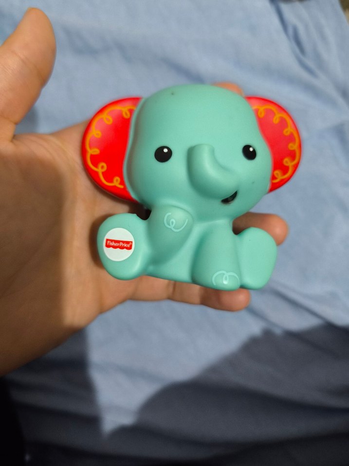 Renkli Fil Figürlü Diş Kaşıyıcı ve Çıngırak - Görsel 2