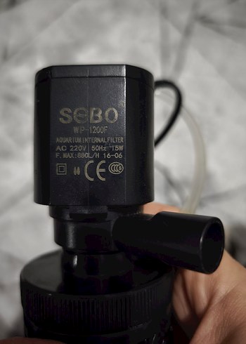 Siyah Akvaryum Su Pompası - Görsel 3