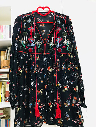 Zara otantik şifon bluz