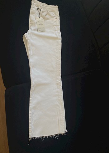 38 Beden beyaz Renk Beyaz Midi orjinal zara jean