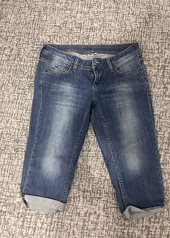 Kadın Mavi Kısa Denim Şort