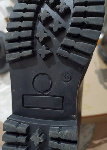 Siyah Parlak Erkek Goth Lastik Bot - Görsel 3