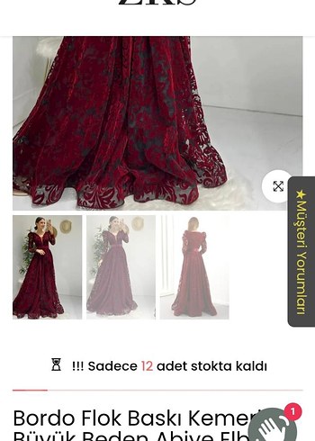 Bordo Uzun Kollu Drapeli Dantelli Abiye Elbise - Görsel 11