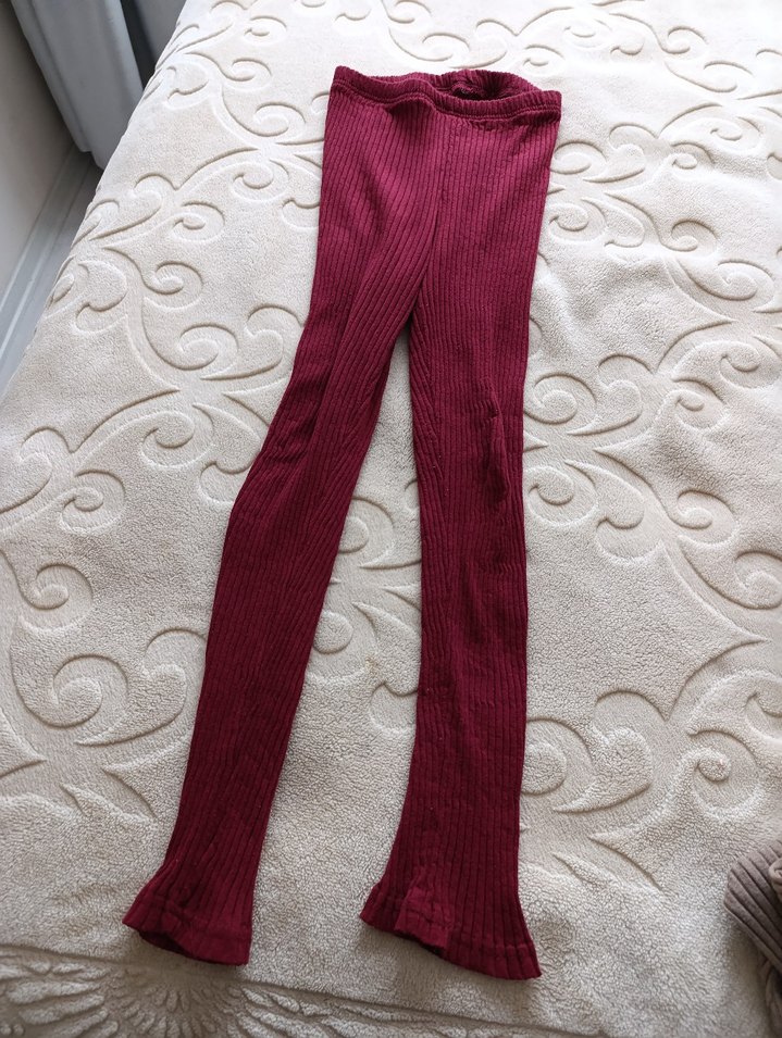 Bordo Düğmeli Hamile Triko Kazak - Görsel 3