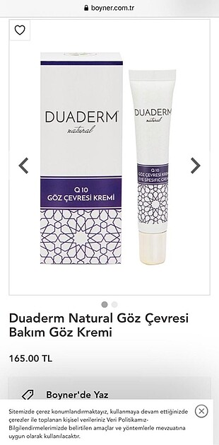 Duaderm göz çevresi kremi