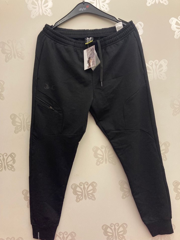 Bıson Battle Siyah fermuarlı rahat Erkek Eşofman Altı yurtdışı - Görsel 5