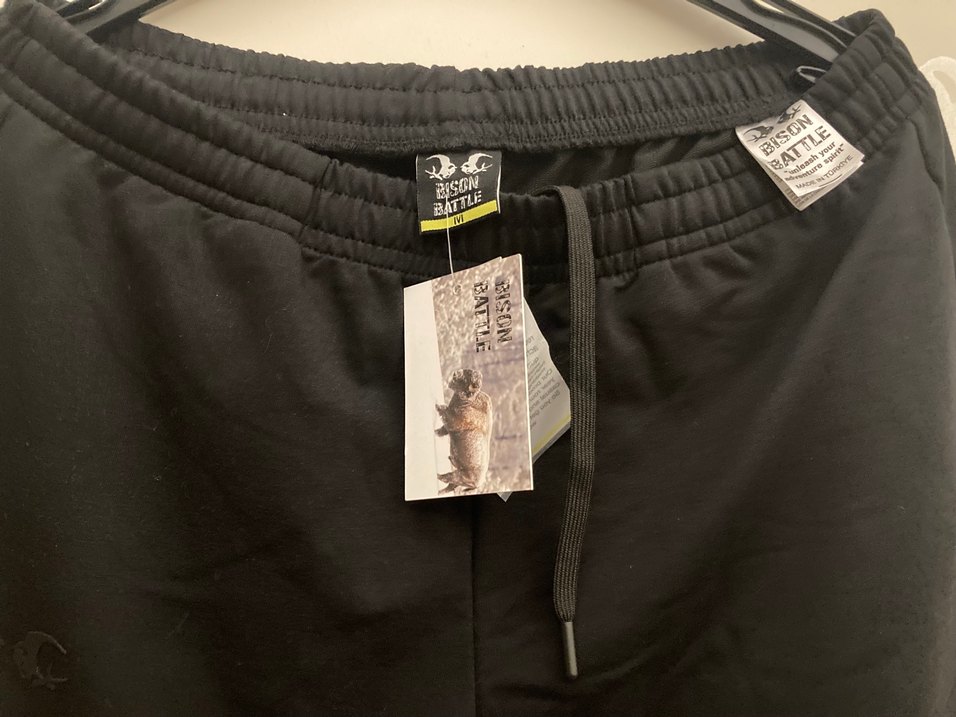 Bıson Battle Siyah fermuarlı rahat Erkek Eşofman Altı yurtdışı - Görsel 3