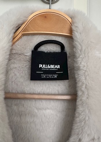 Pull and Bear İçi Kürklü Siyah Deri Ceket