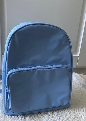 Bershka Mavi Minimalist Kadın Sırt Çantası