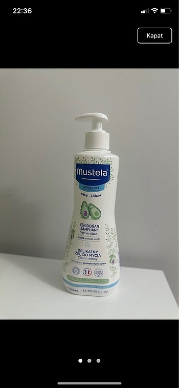 Mustela şampuan