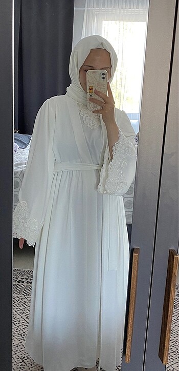 Zara Seyma candanoglu Tesettür mevlut elbisesi