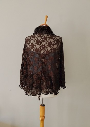 Dantel Detaylı denim pelerinli korse - Görsel 3