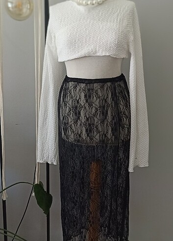 Zara Tül midi etek.