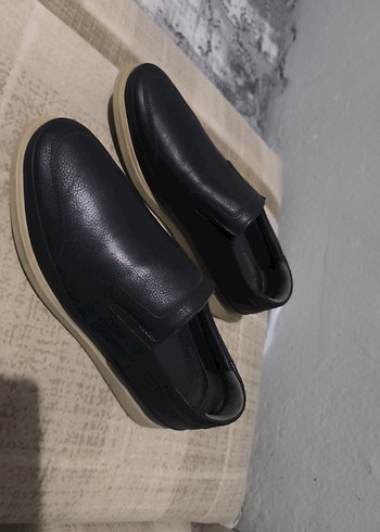 lacivert Erkek Klasik  full iç dış deri Ayakkabı - Görsel 4