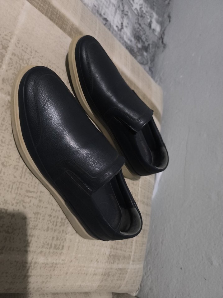 lacivert Erkek Klasik  full iç dış deri Ayakkabı - Görsel 4