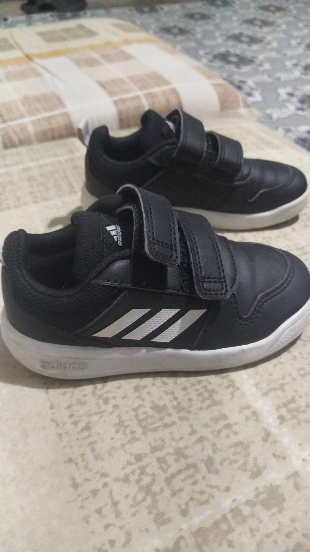 Erkek Çocuk Siyah Cırtlı Spor Ayakkabı - Görsel 5