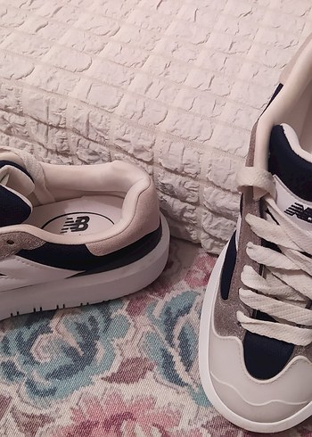 New Balance Beyaz Gri Platform Spor Ayakkabı - Görsel 6