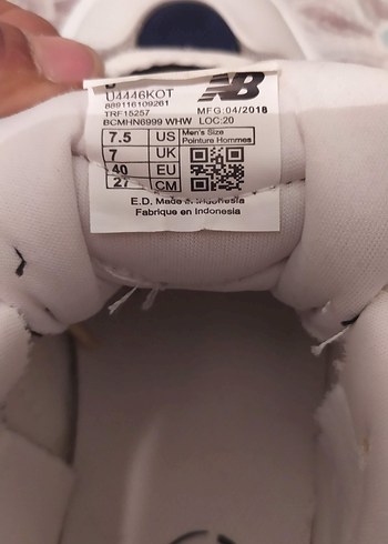 New Balance Beyaz Gri Platform Spor Ayakkabı - Görsel 8