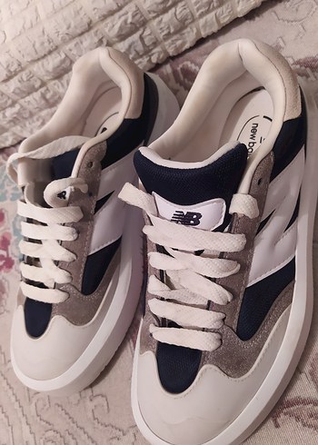 New Balance Beyaz Gri Platform Spor Ayakkabı - Görsel 5