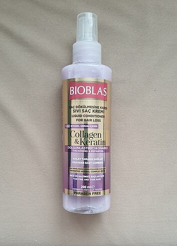Bioblas Collagen ve Keratin Durulanmayan Sıvı Saç Kremi