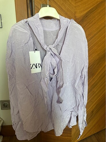 Zara kırışık bluz