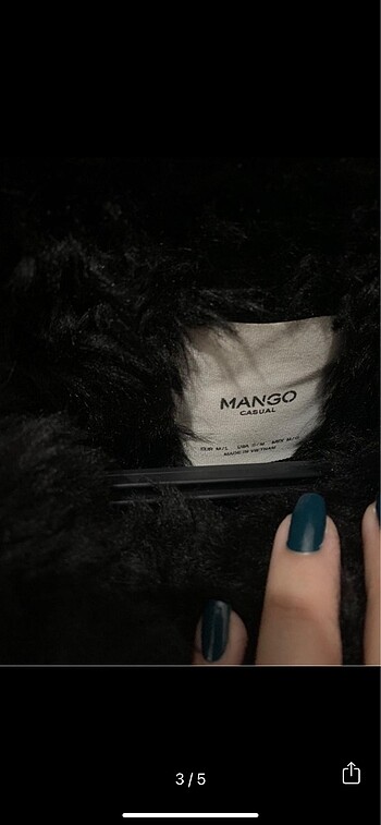 Mango mango peluş kürk