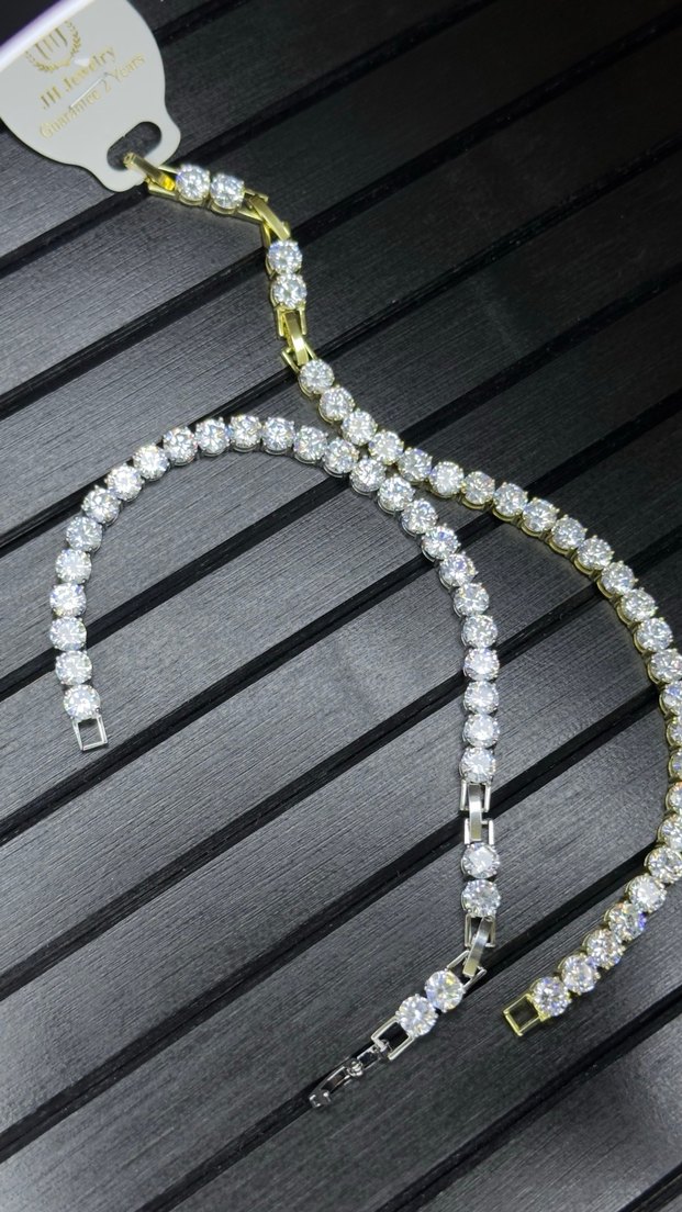 Altın & Gümüş Renk Boncuklu Bileklik - Görsel 2