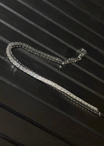 Gümüş Zarif Su yolu Kadın Bileklik - Görsel 2