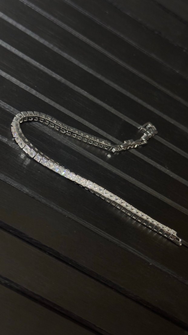 Gümüş Zarif Su yolu Kadın Bileklik - Görsel 2