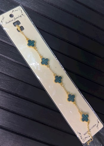 Zincir Detaylı Turkuaz Bohem Bileklik - Görsel 2