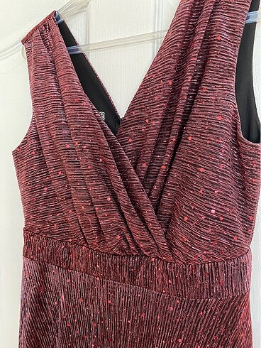 40 Beden bordo Renk Abiye
