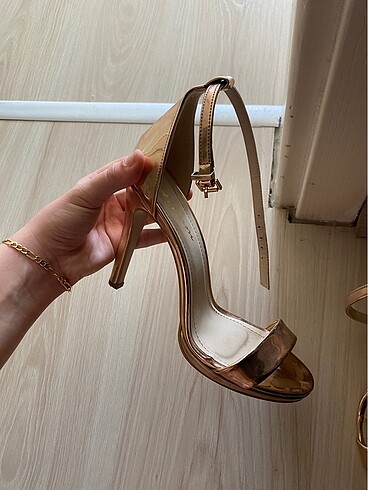39 Beden Rose Gold Topuklu Ayakkabı
