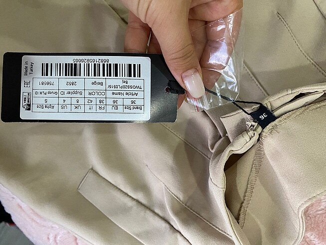 36 Beden ten rengi Renk Pantolon