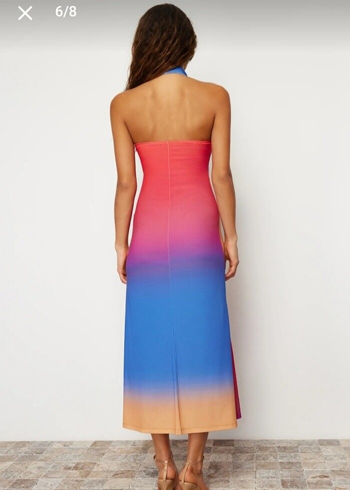 Renkli elbise  - Görsel 2