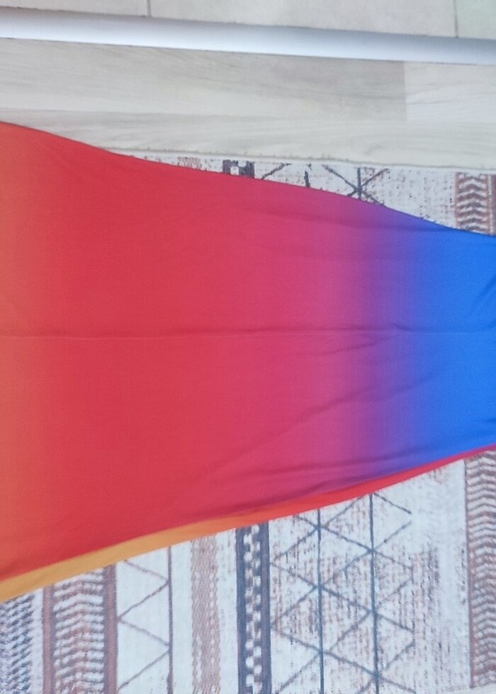 Renkli elbise  - Görsel 4