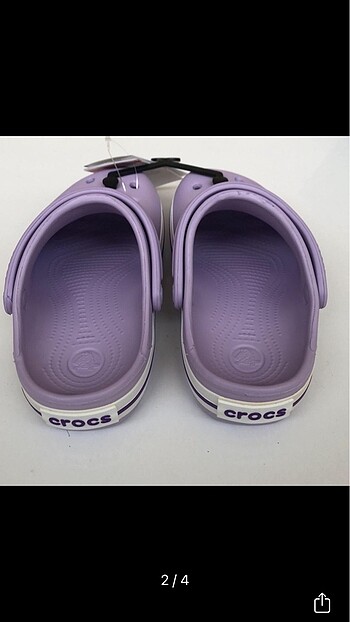 32 Beden mor Renk Crocs çocuk terlik